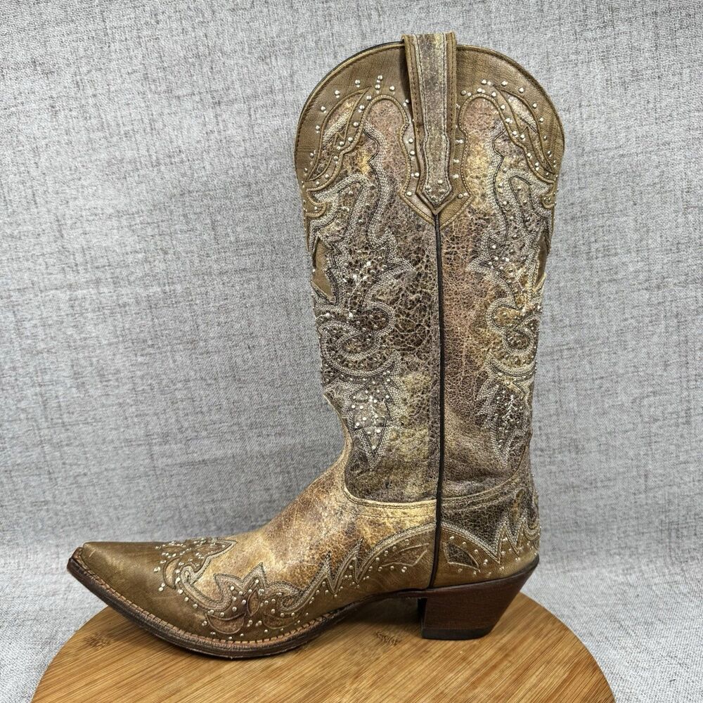 Johnny Ringo Cowboy Boots Womens 10.5 B Sagrada Western Leather - Picture 5 of 12